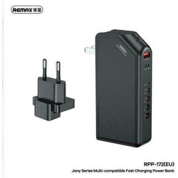 Remax RPP-172 Power Bank 10000mAh 22.5W with USB-A Port and USB-C Port Black
