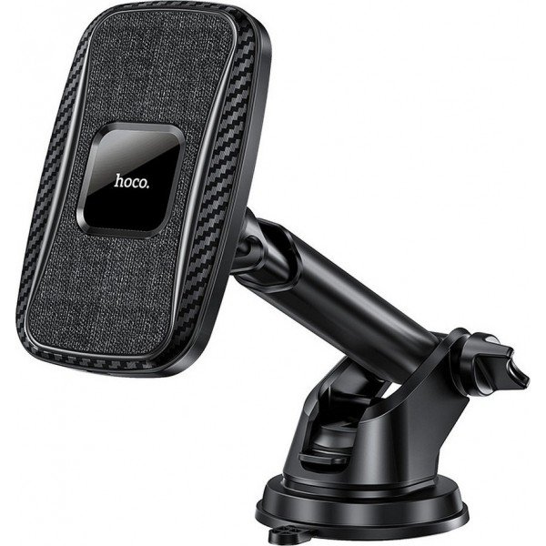 Hoco Βάση Κινητού Αυτοκινήτου CA75 με Ρυθμιζόμενα Άγκιστρα και Ασύρματη Φόρτιση