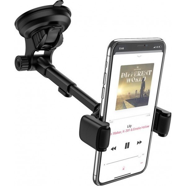 Hoco Βάση Κινητού Αυτοκινήτου S12 Lite με Ρυθμιζόμενα Άγκιστρα