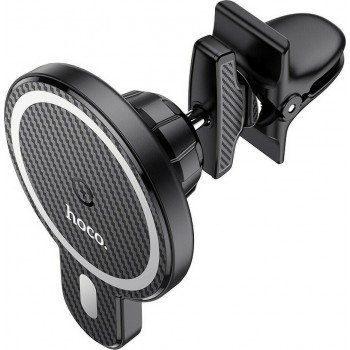 Hoco Mobile Car Mount CA85 Black with Magnet and Wireless Charging