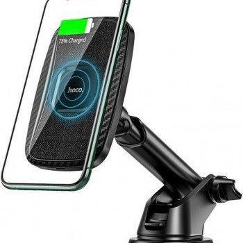 Hoco Mobile Car Mount CA75 with Adjustable Hooks and Wireless Charging
