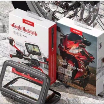 Moxom Knight Motorcycle Mobile Phone Stand with Waterproof Mirror Case