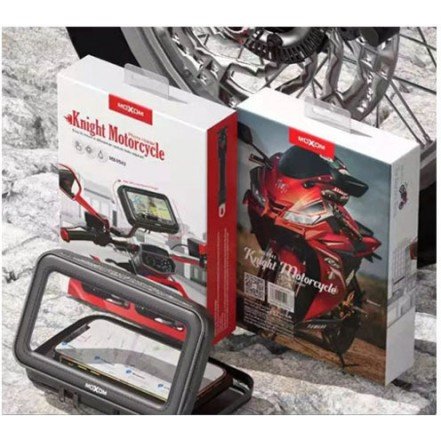 Moxom Knight Motorcycle Mobile Phone Stand with Waterproof Mirror Case