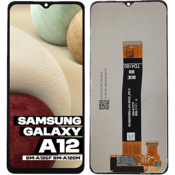 Οθόνη OLED με Μηχανισμό Αφής Για Samsung Galaxy A12 (SM-A125F / SM-A127F (Μαύρο)