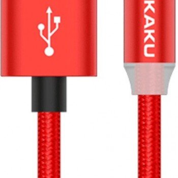 Kakusiga Magnetic / Regular USB 2.0 Cable USB-C male - USB-A male Red 1m (KSC-306)
