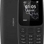 Nokia 105 (2019) Dual SIM Mobile Phone with Buttons (English Menu) Black