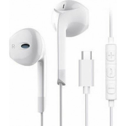 Xipin HX-P30 Earbuds Handsfree with USB-C Plug White