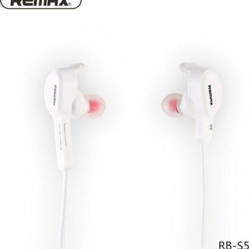Remax RB-S5 In-ear Bluetooth Handsfree Sweatproof Headphones White