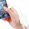 Leewello Converter USB-C male to 3.5mm / USB-C female White (YPX-037)