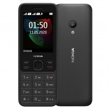 Nokia 150 (2020) Dual SIM Mobile with Buttons  (Αγγλικό Μενού)(Αγγλικό Μενού)    Menu) Black (Αγγλικό Μενού) Μαύρο