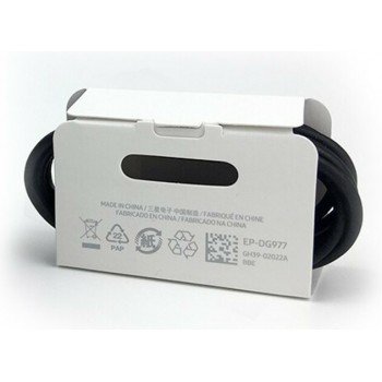 Samsung USB 2.0 Cable USB-C male - USB-C male Black 1m (EP-DG977BBE)