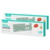 Leewello YPX-035 Wireless Keyboard & Mouse Set Greek Green