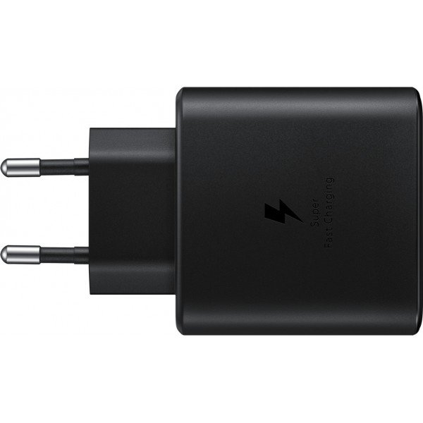 Samsung Φορτιστής Χωρίς Καλώδιο με Θύρα USB-C 45W Μαύρος (EP-TA845 RETAIL Bulk)