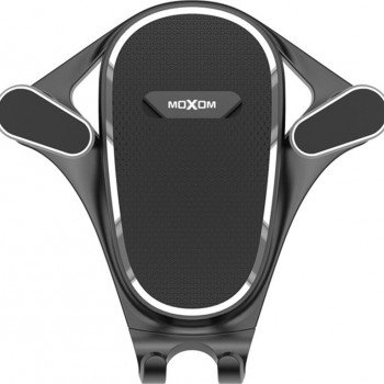 Moxom Mobile Car Mount MX-VS06 3.5 - 5.5" Smartphone Holder Stand for Car Air Vent 360°-Black with Adjustable Hooks