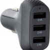 Car Charger Black QWE Total Capacity 2.4A Quick Charge with Ports: 3xUSB CC271-3A