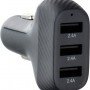 Car Charger Black QWE Total Capacity 2.4A Quick Charge with Ports: 3xUSB CC271-3A