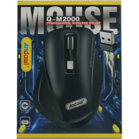 Andowl Q-M2000 Wireless Ergonomic Mouse Black