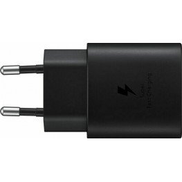 Samsung Charger with USB-C Port and USB-C Cable 25W Black (EP-TA800X Retail)