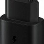 Samsung Charger with USB-C Port and USB-C Cable 25W Black (EP-TA800X Retail)