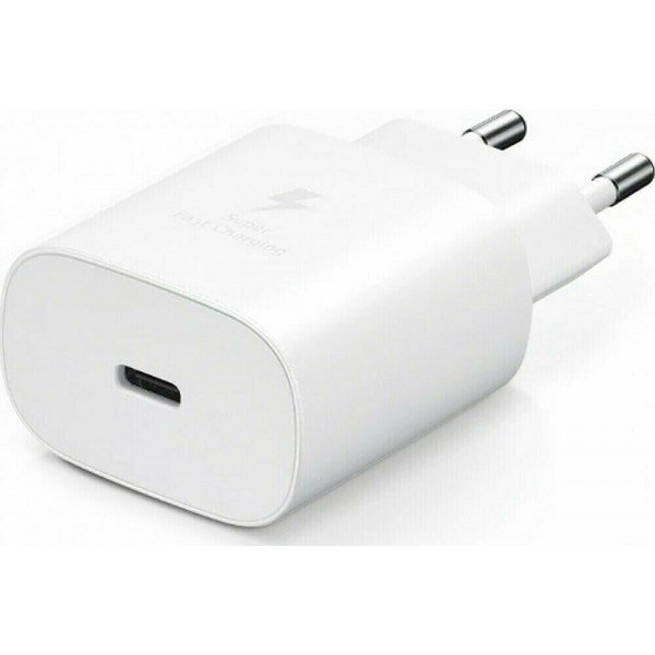 Samsung Φορτιστής Χωρίς Καλώδιο με Θύρα USB-C 25W Power Delivery Λευκός (EP-TA800N Retail)