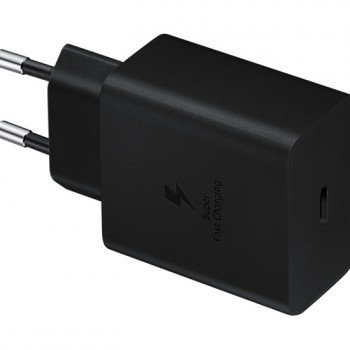 Samsung Charger with USB-C Port and USB-C Cable 45W Power Delivery Black (EP-T4510)
