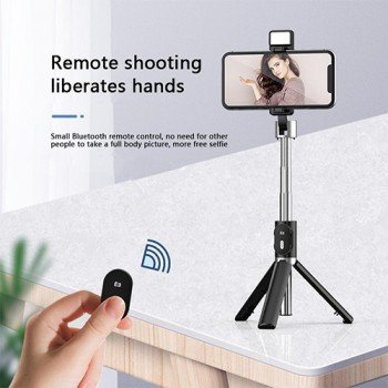 P60D Selfie Stick with Bluetooth Black