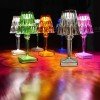 Andowl Decorative Table Lamp with RGB Lighting Transparent Q-LED45