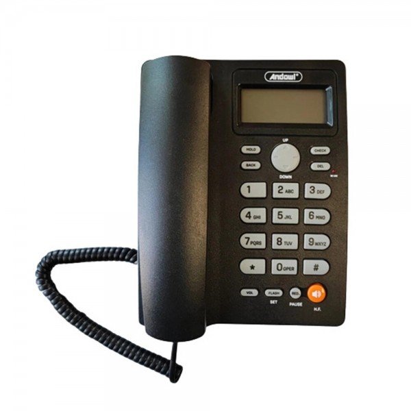 Andowl Q-DH389 Ενσύρματο Τηλέφωνο Γραφείου Μαύρο