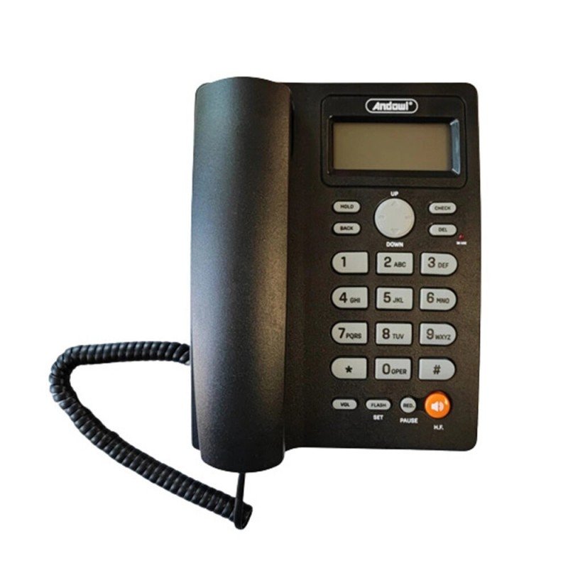 Andowl Q-DH389 Corded Office Phone Black