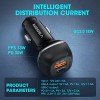 Veger Fast Charging Car Charger Black CC62-1A1C with Ports: 1xUSB 1xType-C
