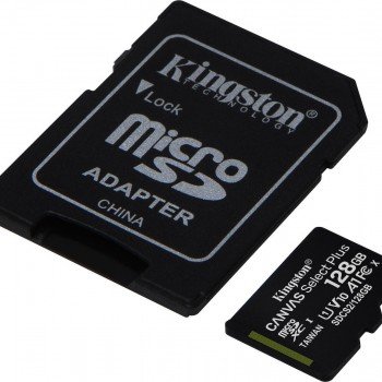 Kingston Canvas Select Plus microSDXC 128GB U1 V10 A1 with Adapter