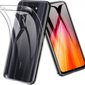 Silicone Back Cover Transparent (Xiaomi Redmi Note 8 Pro)