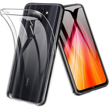 Silicone Back Cover Transparent (Xiaomi Redmi Note 8 Pro)