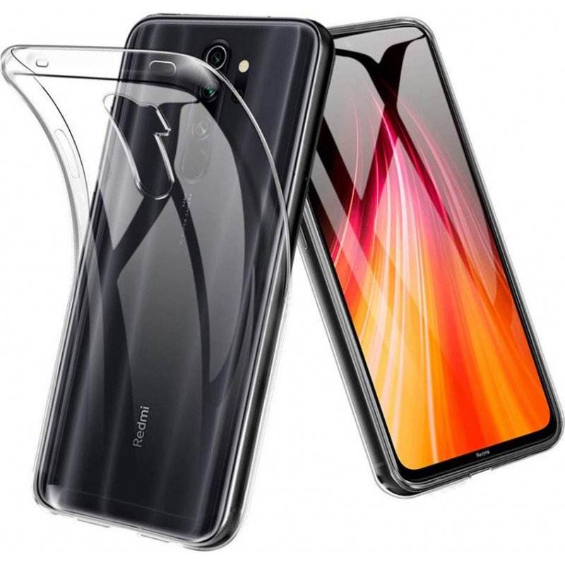 Silicone Back Cover Transparent (Xiaomi Redmi Note 8 Pro)