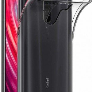 Silicone Back Cover Transparent (Xiaomi Redmi Note 8 Pro)