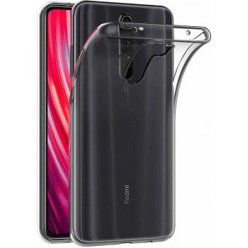 Silicone Back Cover Transparent (Xiaomi Redmi Note 8 Pro)