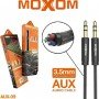 Moxom Cable 3.5mm male - 3.5mm male Black 1m (AUX-09)