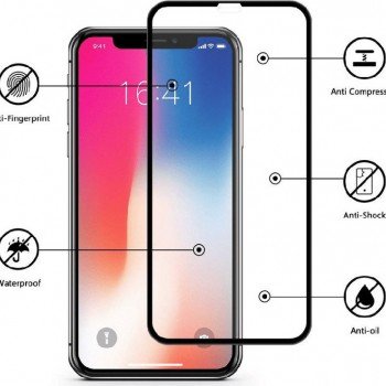 Full Glue Tempered Glass Black (Redmi Note 9S / 9 Pro)