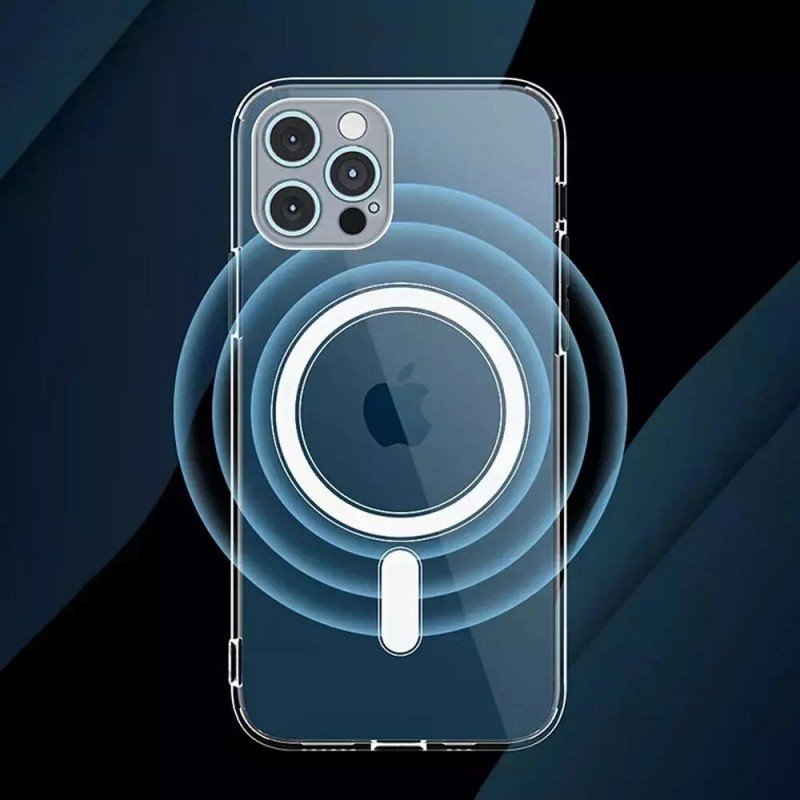 Compatible with Magsafe Silicone Back Cover Transparent (iPhone 13 mini)