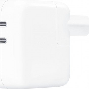 Apple Φορτιστής Χωρίς Καλώδιο με 2 Θύρες USB-C 35W Λευκός (Power Adapter)