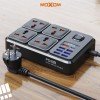 Moxom MX-ST17 - 7 USB + 1 PD 20W, 2500W Max Outlets, 12 in 1 EU Power Strip