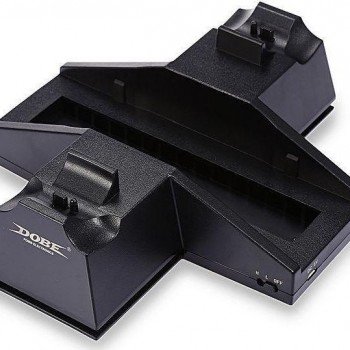 Dobe Dual Charging Dock Βάση Φόρτισης για 2 χειριστήρια PS4 Μαύρη
