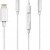Ezra Ep40-ip Earbuds Handsfree με Βύσμα Lightning Λευκό