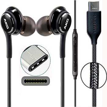 Samsung GH59-15252A In-ear Handsfree με Βύσμα USB-C Μαύρο (Bulk)