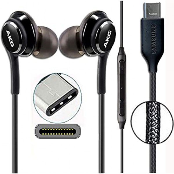 Samsung GH59-15252A In-ear Handsfree με Βύσμα USB-C Μαύρο (Bulk)