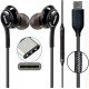 Samsung GH59-15252A In-ear Handsfree με Βύσμα USB-C Μαύρο (Bulk)