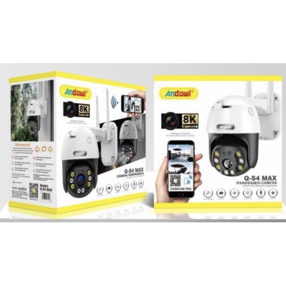 Andowl Qs4 Max 8K PTZ IP Camera Wi Fi H.265 Wireless Video Surveillance Camera