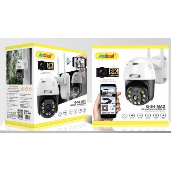 Andowl Qs4 Max 8K PTZ IP Camera Wi Fi H.265 Wireless Video Surveillance Camera 