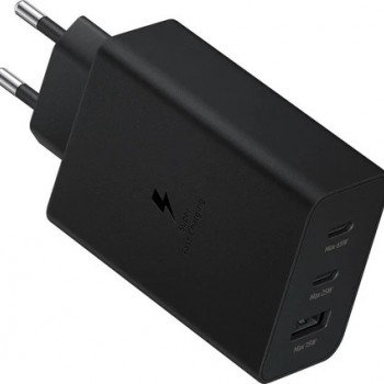 Samsung Fast Travel Charger 65W 2xType C & USB Black