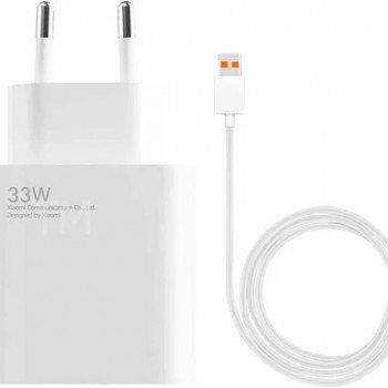 Xiaomi USB Type-C Cable & USB Wall Adapter White BHR6039EU 33W
